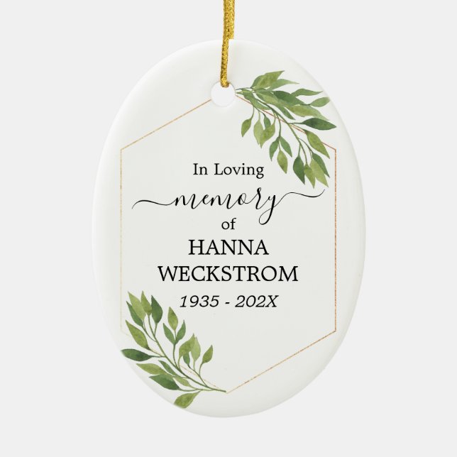 Personalisiertes Foto Keramik Ornament (Vorne)