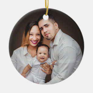 Personalisiertes Foto Keramik Ornament