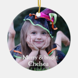 Personalisiertes Foto Keramik Ornament