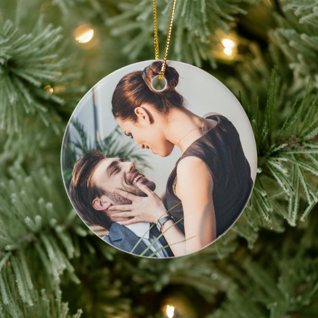  | Personalisiertes Foto Keramik Ornament (Baum)