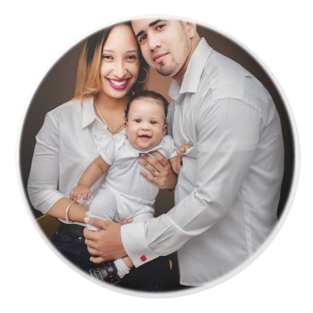 Personalisiertes Foto Keramikknauf (Vorderseite)