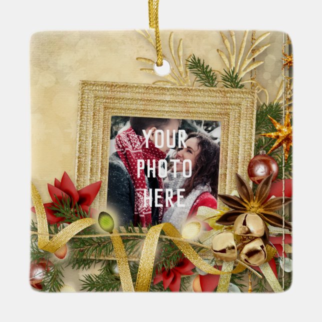 Personalisiertes Foto Keramikornament (Vorderseite)