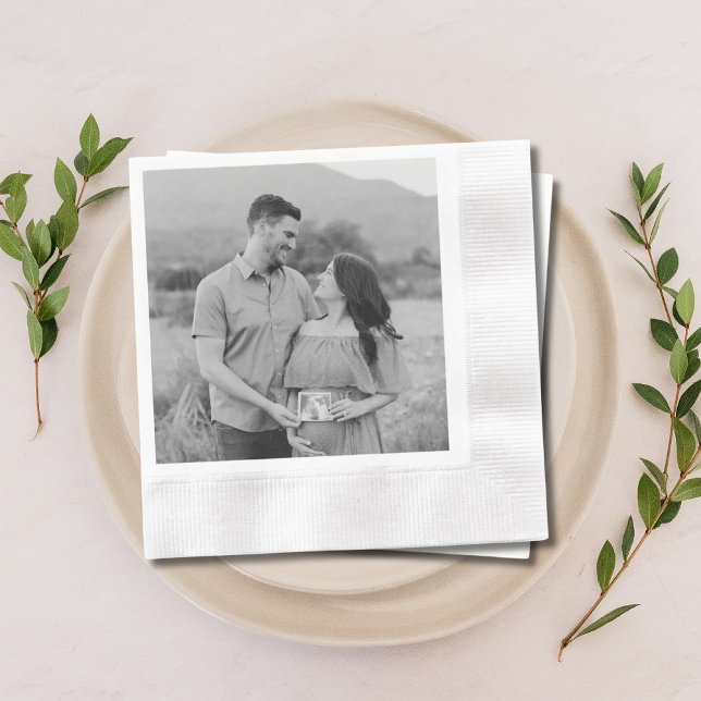 Personalisiertes Foto Kinderdusche Napkins Serviette (Personalized Photo Baby Shower Napkins
)