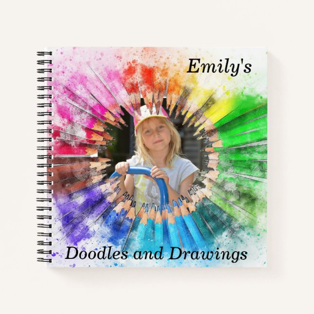 Personalisiertes Foto-KinderspiralNotebook Notizbuch (Vorderseite)