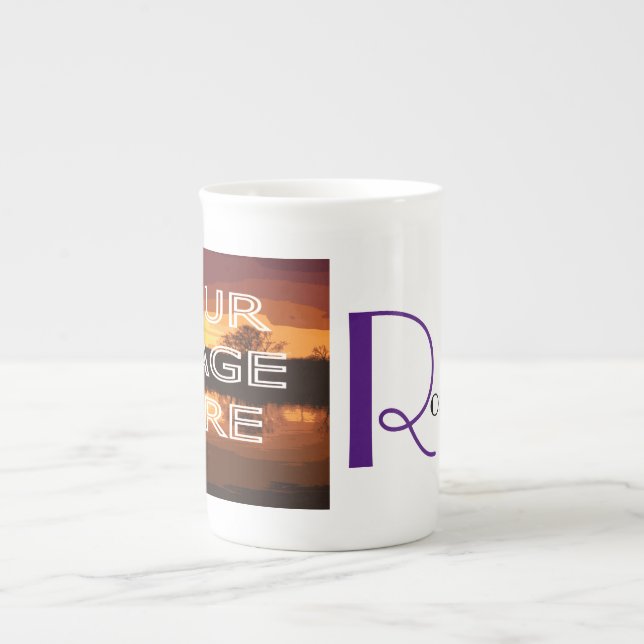 Personalisiertes Foto Knochen China Kaffee Tasse (Vorderseite)