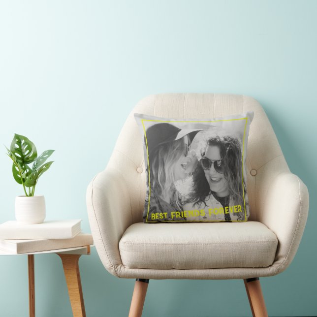 Personalisiertes Foto Liebe Bester Freund Kissen (Stuhl )