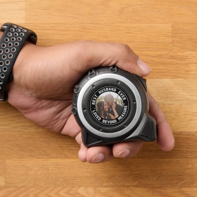 Personalisiertes Foto liebt jenseits von Maß Maßband (Zuhause)