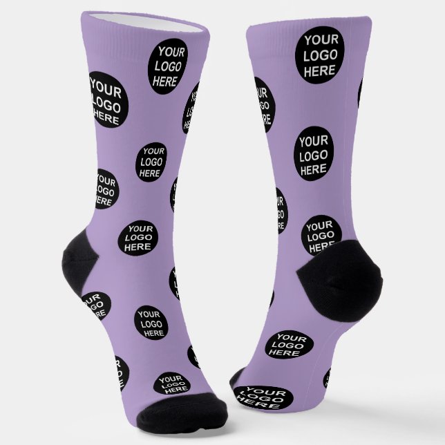 Personalisiertes Foto-Logo Socken (Gewinkelt)