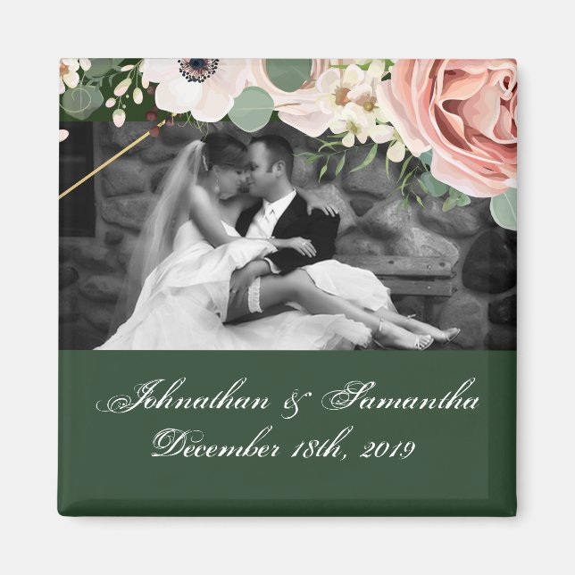 Personalisiertes Foto Magnet Geometric Garden Hunt (Vorne)