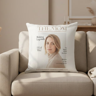 Personalisiertes Foto-Mama – Magazin-Stil Kissen