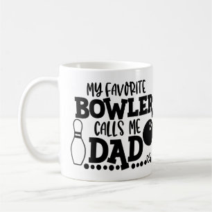 Personalisiertes Foto Mein Lieblingsbowler nennt m Kaffeetasse