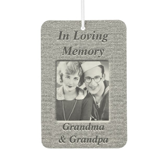 Personalisiertes Foto Memorial Air Freshener Autolufterfrischer (Vorderseite)