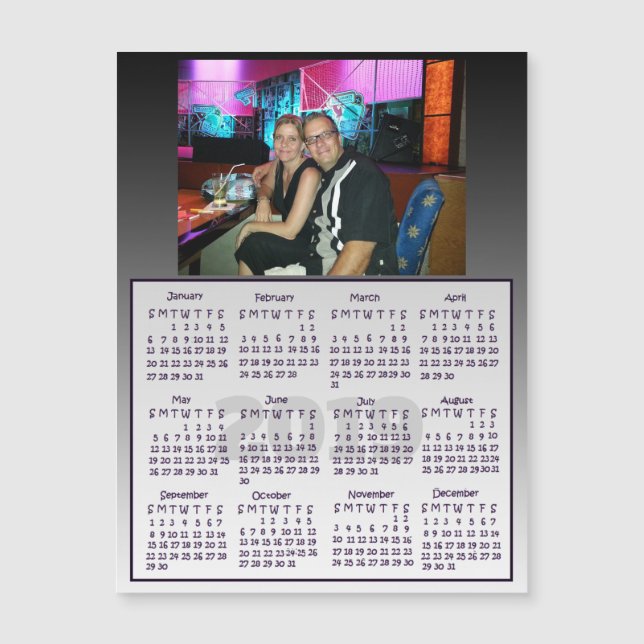 personalisiertes Foto Mini Magnet Kalender 2019 (Vorderseite)