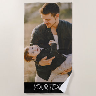 Personalisiertes Foto mit benutzerdefiniertem Bild Strandtuch