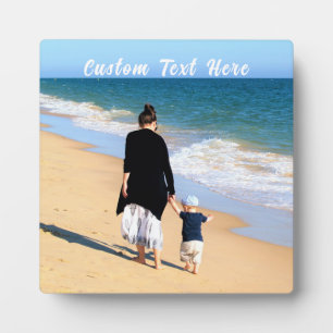 Personalisiertes Foto mit benutzerdefiniertem Text Fotoplatte