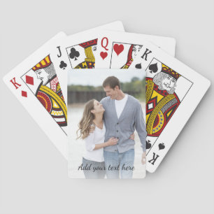 Personalisiertes Foto mit Ihrem Text Spielkarten