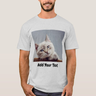 Personalisiertes Foto mit Text T-Shirt