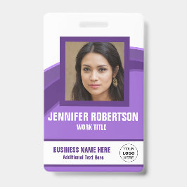 Personalisiertes Foto Mitarbeiter-Abzeichen Ausweis