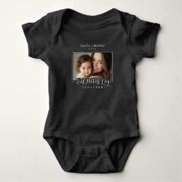 Personalisiertes Foto Mommy + Ich Erster Muttertag Baby Strampler
