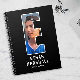 Personalisiertes Foto-Monogramm-Notizbuch Notizblock