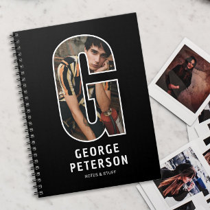 Personalisiertes Foto-Monogramm-Notizbuch Notizblock