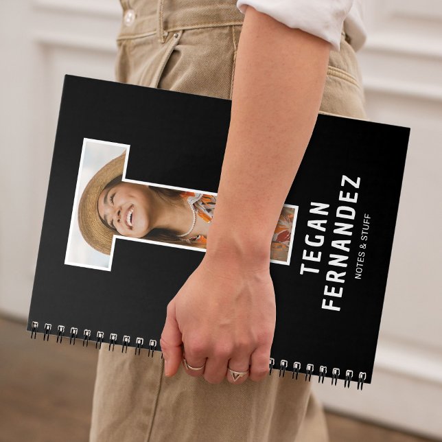 Personalisiertes Foto-Monogramm-Notizbuch Notizblock (Von Creator hochgeladen)