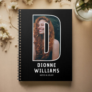 Personalisiertes Foto-Monogramm-Notizbuch Notizblock