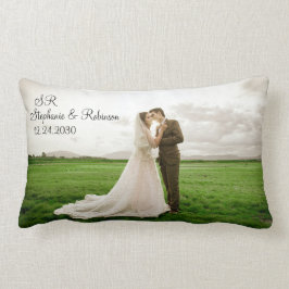 Personalisiertes Foto Monogrammiertes Geschenk Lendenkissen