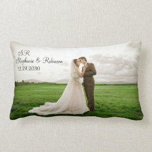 Personalisiertes Foto Monogrammiertes Geschenk  Lendenkissen