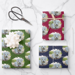 Personalisiertes Foto-Muster für Liebhaber süßer H Geschenkpapier Set