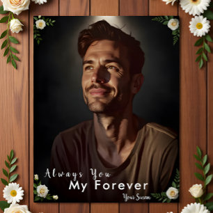 Personalisiertes Foto & Name   Individuelles Gesch Poster