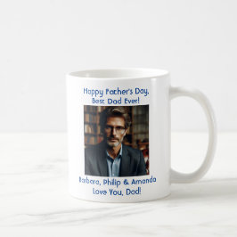 Personalisiertes Foto Namen Vatertag Kaffeetasse
