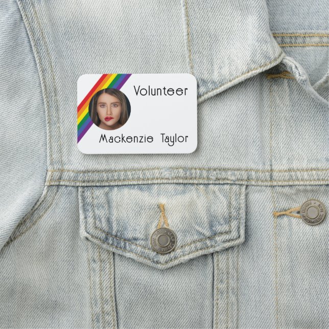 Personalisiertes Foto Namensschild (Beispiel)