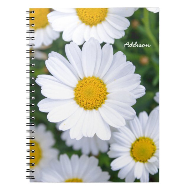 Personalisiertes Foto-Notebook mit Daisy Notizblock (Vorderseite)