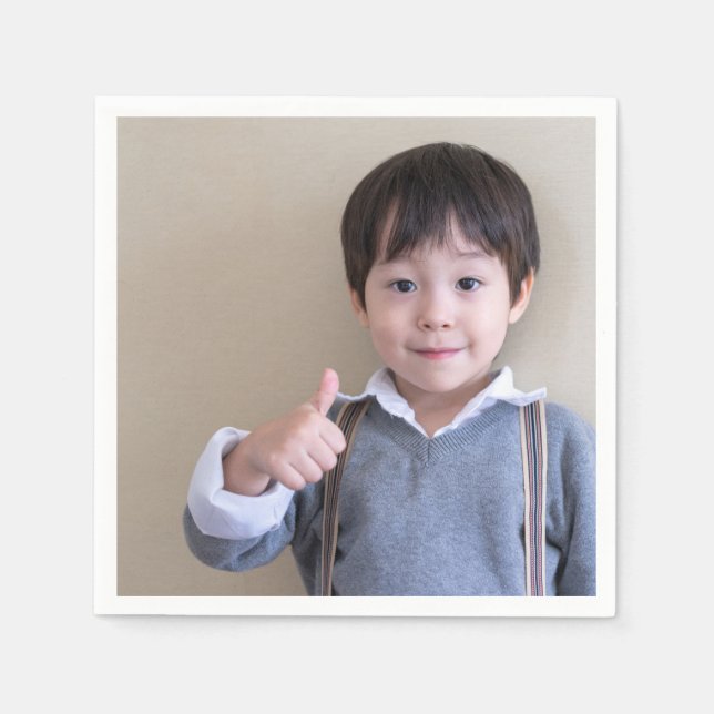 Personalisiertes Foto oder Bild Serviette (Vorderseite)