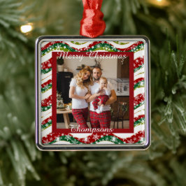 Personalisiertes Foto Ornament Aus Metall