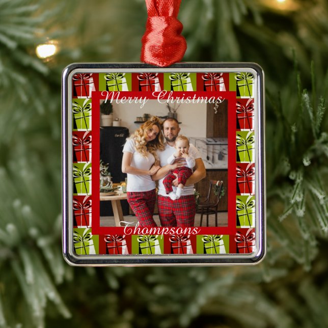 Personalisiertes Foto Ornament Aus Metall (Baum)