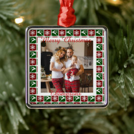 Personalisiertes Foto Ornament Aus Metall