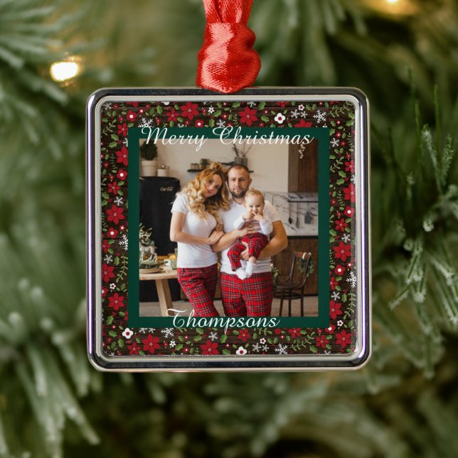 Personalisiertes Foto Ornament Aus Metall (Baum)