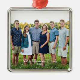 Personalisiertes Foto Ornament Aus Metall