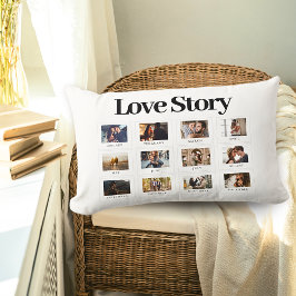 Personalisiertes Foto Paare Valentine Jubiläum Lendenkissen