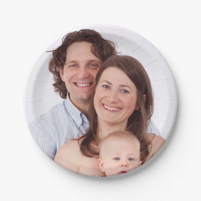 Personalisiertes Foto Pappteller (Vorderseite)