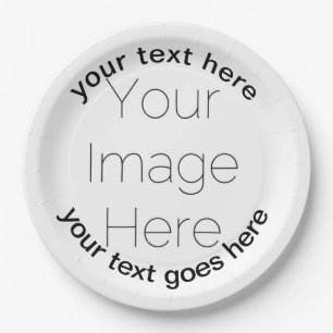 personalisiertes Foto Pappteller