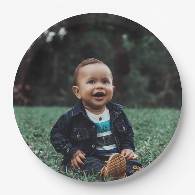 Personalisiertes Foto Pappteller (Vorderseite)