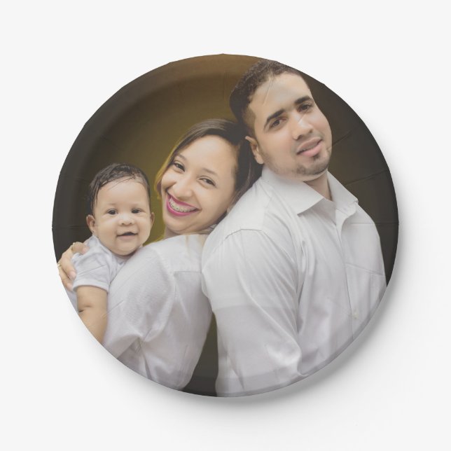Personalisiertes Foto Pappteller (Vorderseite)
