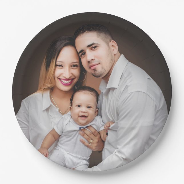 Personalisiertes Foto Pappteller (Vorderseite)