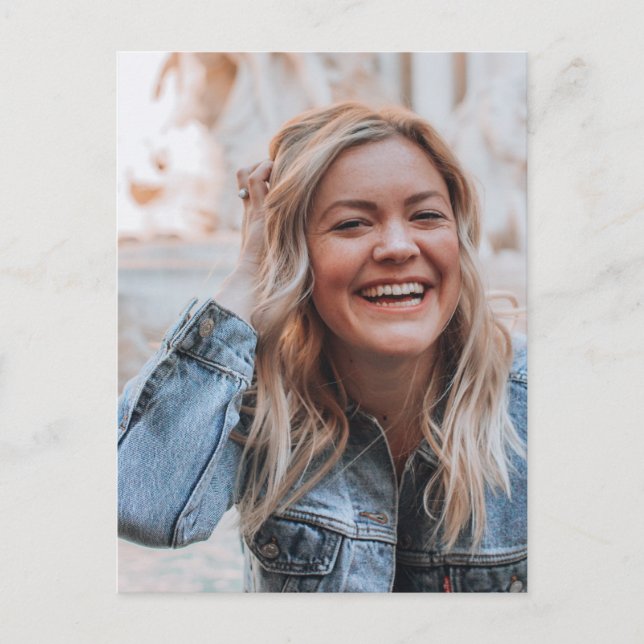 Personalisiertes Foto Postkarte (Vorderseite)