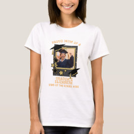 Personalisiertes Foto "Proud Mum a Graduate" T-Shirt