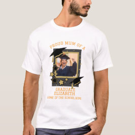 Personalisiertes Foto "Proud Mum a Graduate" T-Shirt