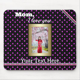 Personalisiertes Foto | Rosa Herzen | Mousepad